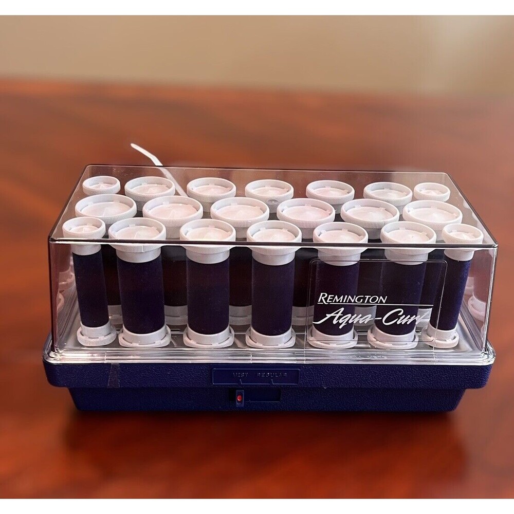 Remington Aqua-Curl 20 Velvet Hot Rollers Culers & Pins  Cheer  Pageant *Tested*